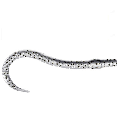 Приманка ZUB-WORM 100мм(4")-5шт, (цвет 501) серый с блестками