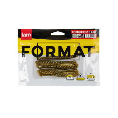 Силиконовая приманка FORMAT PIONEER 88mm (6шт.) цвет F04 Силиконовая приманка FORMAT PIONEER 88mm (6шт.) цвет F04