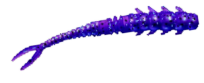 Приманка ZUB-DRAGON 35мм(1,4") -12шт, (цвет 610) фиолетовый с блестками