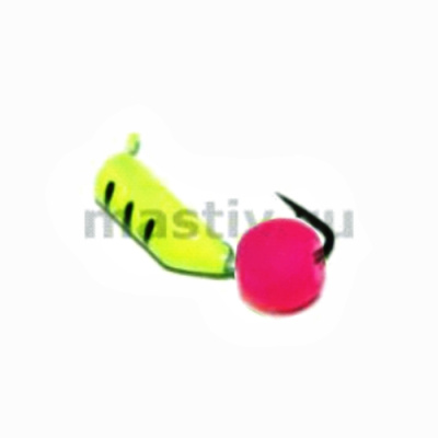 Безнасадка 2 жёлтый, ядрёный глаз, 0,4гр. красный