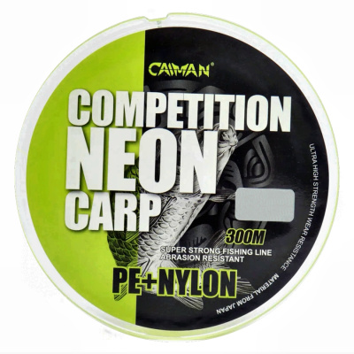 Леска Caiman Competition Neon Carp 300м green 0,30мм Леска Caiman Competition Neon Carp 300м green 0,30мм