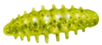 Приманка ZUB NOA LARVA  40мм(1,6") -6шт, (цвет 310) желтый с блестками