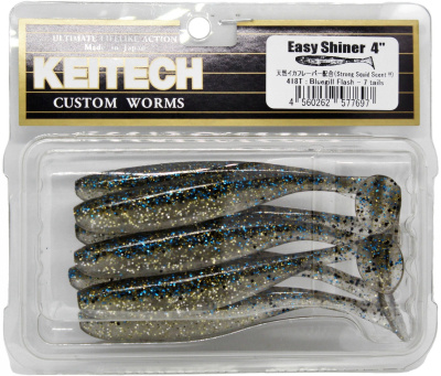 Приманка силиконовая Keitech Easy Shiner 4" #418 Bluegill Flash Приманка силиконовая Keitech Easy Shiner 4" #418 Bluegill Flash