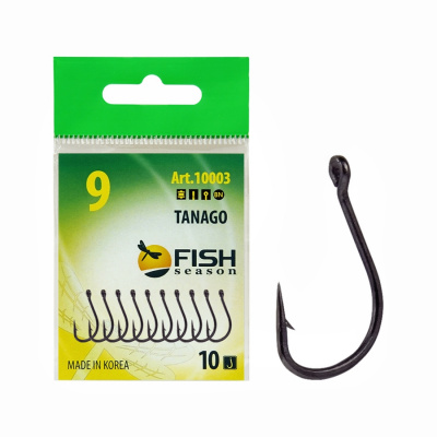 Крючок TANAGO-RING № 10 с ушком, покрытие BN (10 шт) Крючок TANAGO-RING № 10 с ушком, покрытие BN (10 шт)