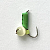 Столбик Кошачий глаз 2,0 мм подвесной ЗЕЛЕНЫЙ