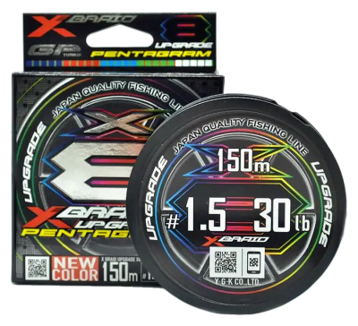 Шнур YGK X-Braid Upgrade X8 Pentagram 150m #1.5-30lb Шнур YGK X-Braid Upgrade X8 Pentagram 150m #1.5-30lb