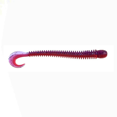 Приманка ZUB-WORM-ZANDER 135мм(5,3")-5шт, (цвет 021) фиолетовый верх -красный низ Приманка ZUB-WORM-ZANDER 135мм(5,3")-5шт, (цвет 021) фиолетовый верх -красный низ