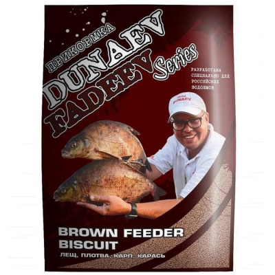Прикормка "DUNAEV-FADEEV" 1кг Feeder Brown Biscuit