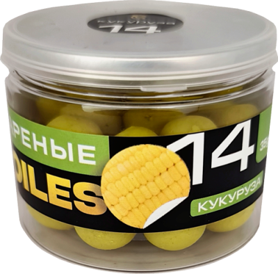 Бойлы CARPELLA Вареные 14мм Кукуруза (35г)