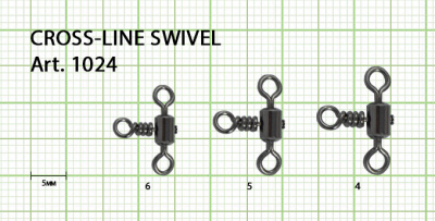 Вертлюжок цилиндрический на три направления, №4 (35 кг), (упак. 7 шт)