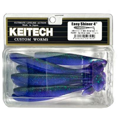 Приманка силиконовая Keitech Easy Shiner 4" #408 Electric June Bug Приманка силиконовая Keitech Easy Shiner 4" #408 Electric June Bug