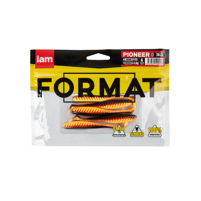 Силиконовая приманка FORMAT PIONEER 74mm (6шт.) цвет F23