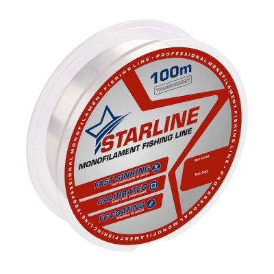 Монофильная леска STARLINE 100m (transparent) d0.234 Монофильная леска STARLINE 100m (transparent) d0.234