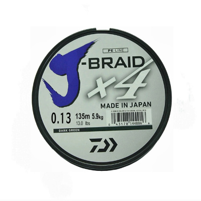 Шнур Daiwa J-Braid X4 0.13 mm Шнур Daiwa J-Braid X4 0.13 mm