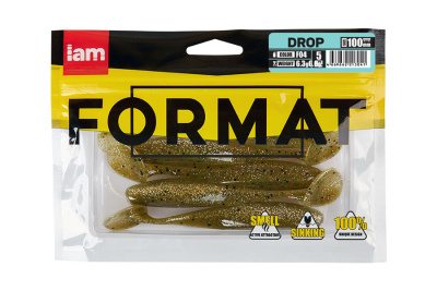 Силиконовая приманка FORMAT DROP 100mm (5шт.) цвет F04