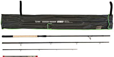 Удилище фидерное "EGRIDE FEEDER" FISH CRYSTAL , тест до 130 г, 4,20 м, 3+3 tips