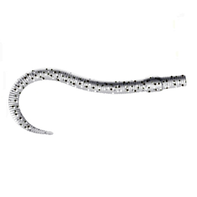 Приманка ZUB-WORM  75мм(3")-7шт, (цвет 501) серый с блестками