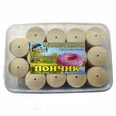 Технопланктон Пончик (60г/шт; уп/14шт) Технопланктон Пончик (60г/шт; уп/14шт)