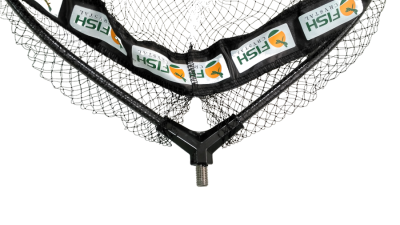 Голова для подсачека 50 х 40 х 32см (Д х Ш х Г), сетка леска, ячейка 7 мм, рамка карбон.вес 148 гр.