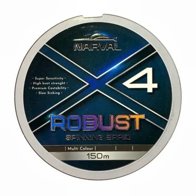 Шнур Narval Fishing Robust X4 PE 150m (multicolour) #1.0/0.165mm 7.50kg/16lb