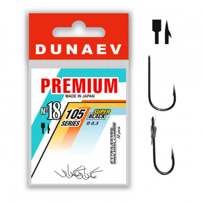 Крючок Dunaev Premium 105 #18 (упак. 10 шт)