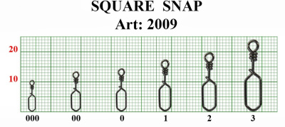 Застежка Square, №3 (35 кг), (упак. 6 шт) Застежка Square, №3 (35 кг), (упак. 6 шт)
