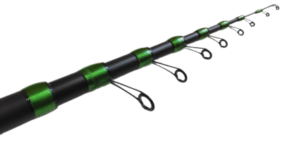 Удилище телескопическое с кольцами (болонское) "TELE POLE" FISH CRYSTAL, длина 4.5 м (до 40 Gr)