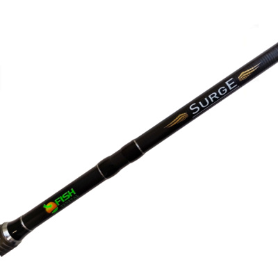 Удилище спиннинговое "SURGE" FISH CRYSTAL , 2 секции, полая верш, длина 2.44 м, тест 10-35