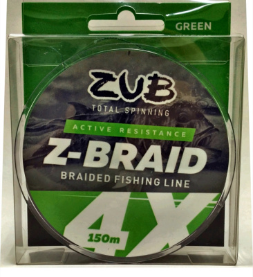 Шнур ZUB Z -BRAID Green 150m 0,12мм