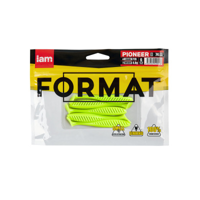 Силиконовая приманка FORMAT PIONEER 74mm (6шт.) цвет F19