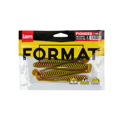 Силиконовая приманка FORMAT PIONEER 100mm (5шт.) цвет F22 Силиконовая приманка FORMAT PIONEER 100mm (5шт.) цвет F22