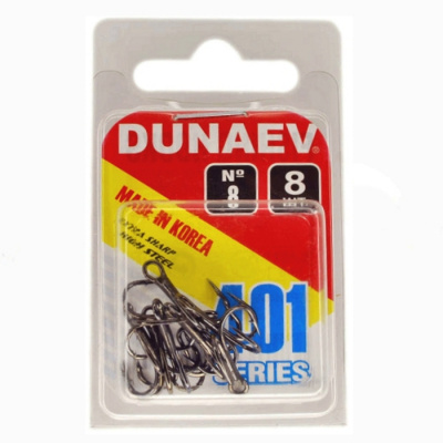 Крючок Тройник Dunaev  401 # 8 (упак. 8 шт)