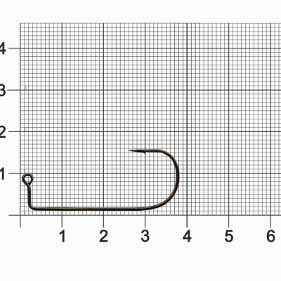 Крючок Dunaev Jig 302 #  2/0 (упак. 5 шт)