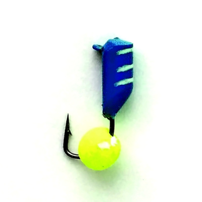 Безнасадка 3 синий, неоновый шар, 0,8гр. желтый