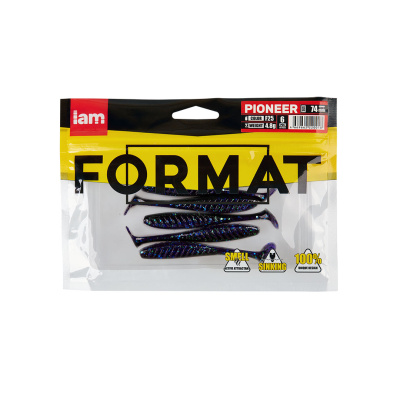 Силиконовая приманка FORMAT PIONEER 74mm (6шт.) цвет F25