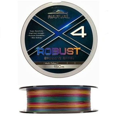 Шнур Narval Fishing Robust X4 PE 150m (multicolour) #1.0/0.165mm 7.50kg/16lb