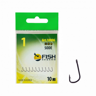 Крючок SODE-RING № 3 с ушком, покрытие BN (10 шт) Крючок SODE-RING № 3 с ушком, покрытие BN (10 шт)