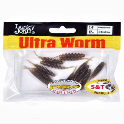 Слаги съедобные искусственные LJ Pro Series ULTRAWORM 1,4in (03.50)/S19 12шт. Слаги съедобные искусственные LJ Pro Series ULTRAWORM 1,4in (03.50)/S19 12шт.