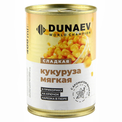 Кукуруза Мягкая DUNAEV металлобанка 400мл, ваниль Кукуруза Мягкая DUNAEV металлобанка 400мл, ваниль
