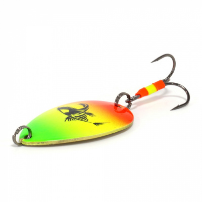 Колеб.станд.  Ложка Мультиколор(15гр; 5 см)  цв. 10 "Регги" горизонтальная