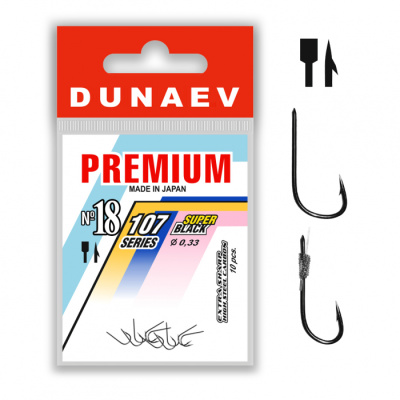 Крючок Dunaev Premium 107 #11 (упак. 10 шт)