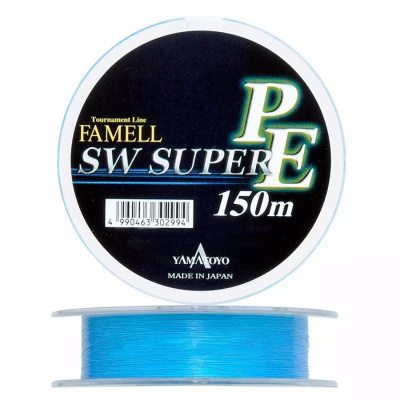 Леска плетеная YAMATOYO SW SUPER PE 150m (blue) #0.8 (8 Lb)
