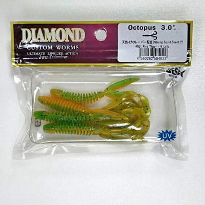 Силиконовая приманка DIAMOND Octopus 3" #03 Силиконовая приманка DIAMOND Octopus 3" #03