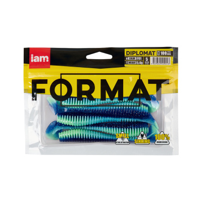 Силиконовая приманка FORMAT DIPLOMAT 100mm (5шт.) цвет F01