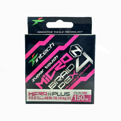 Шнур плетеный Intech MicroN Plus PE x4 150m (#2.5 (40lb / 18.14kg)) Шнур плетеный Intech MicroN Plus PE x4 150m (#2.5 (40lb / 18.14kg))
