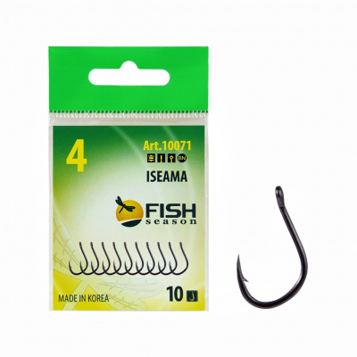 Крючок ISEAMA-RING №2 с ушком, покрытие BN (10 шт) Крючок ISEAMA-RING №2 с ушком, покрытие BN (10 шт)