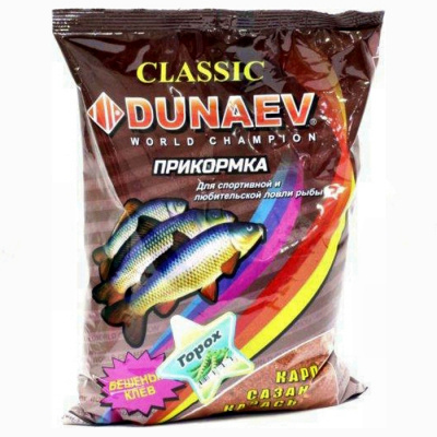 Прикормка "DUNAEV КЛАССИКА" 0.9кг Карп Горох