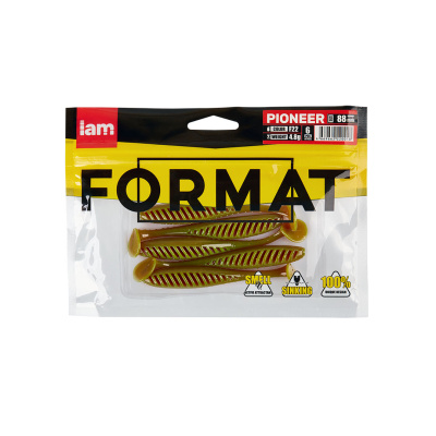 Силиконовая приманка FORMAT PIONEER 88mm (6шт.) цвет F22