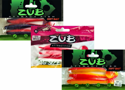 Приманка ZUB-SWING 172мм(6,8")-3шт, (цвет 040) черный верх-изумрудный низ