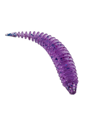 Приманка ZUB-MAGGOT SLIM 50мм(2")-10шт, (цвет 610) фиолетовый с блестками Приманка ZUB-MAGGOT SLIM 50мм(2")-10шт, (цвет 610) фиолетовый с блестками